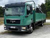 MAN TGL 12.250 4X2 BL  HDS Hiab 088 Krótki rozstaw Klima DMC 12t Niski przebieg UDT do 2026r