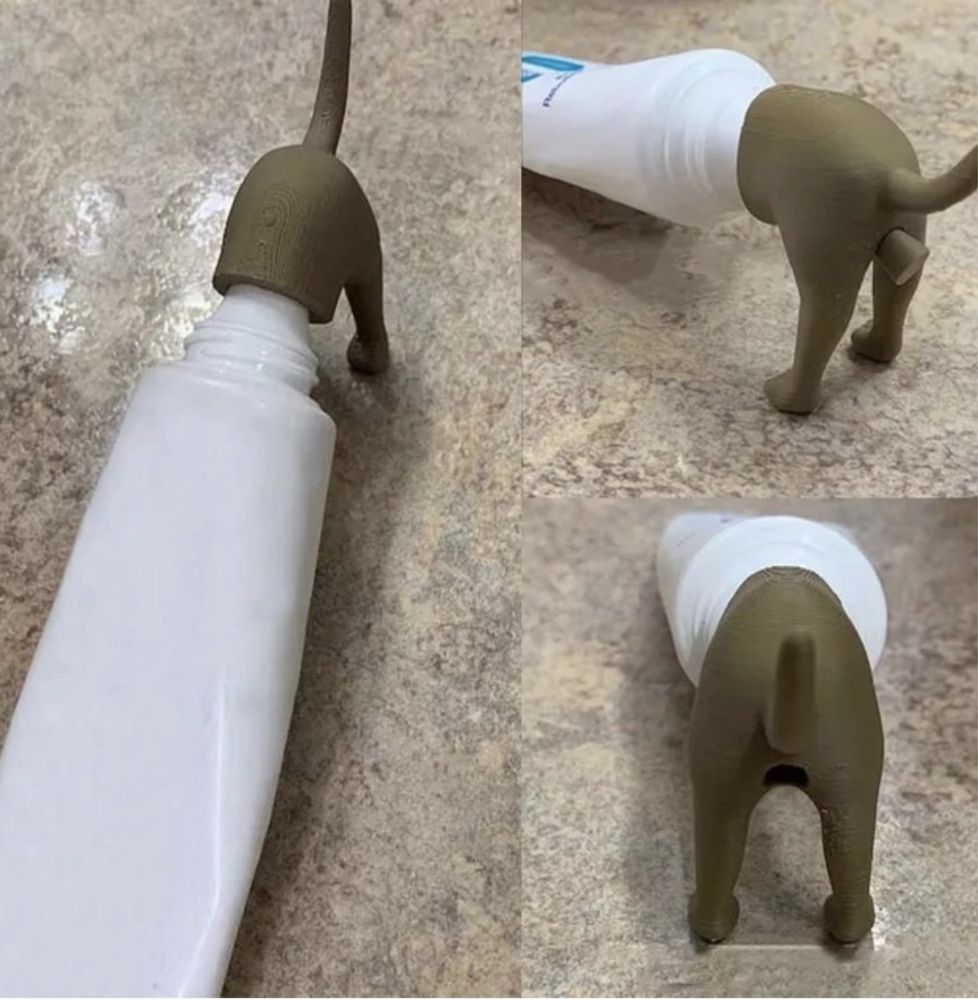 Насадка для зубной пасты в форме собаки