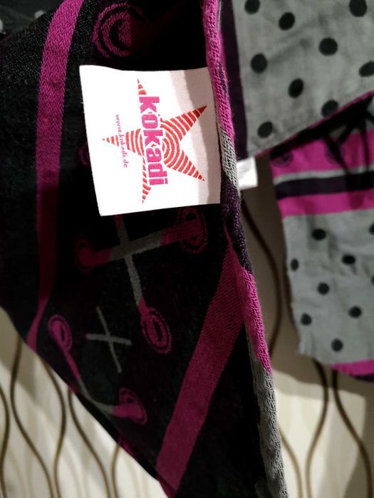 Kokadi nosidełko nosidło onbuhimo hybrydowe splot jodełkowy