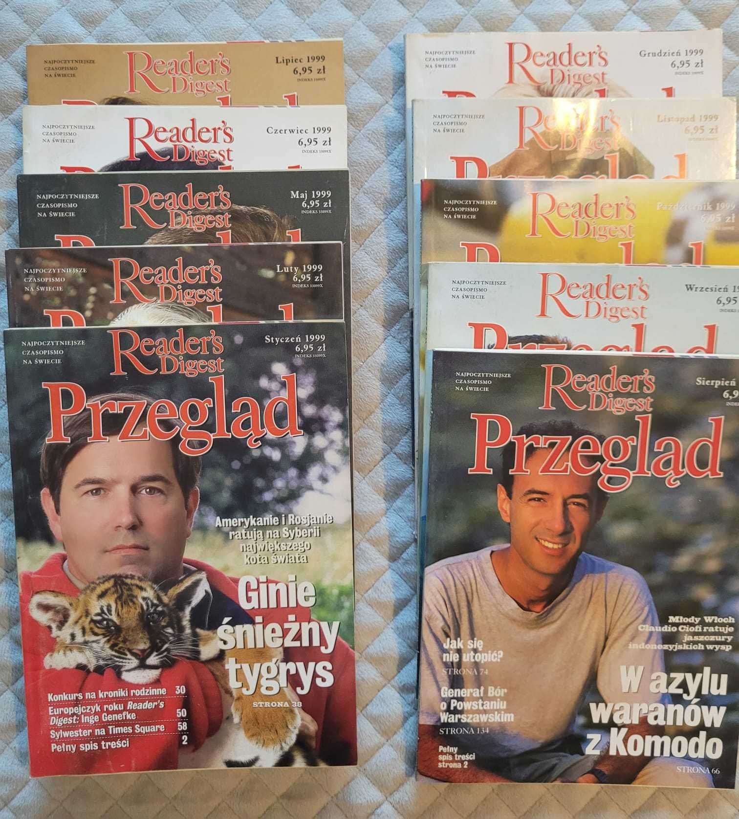 Reader's Digest Przegląd rok 1999, 12 egzemplarzy