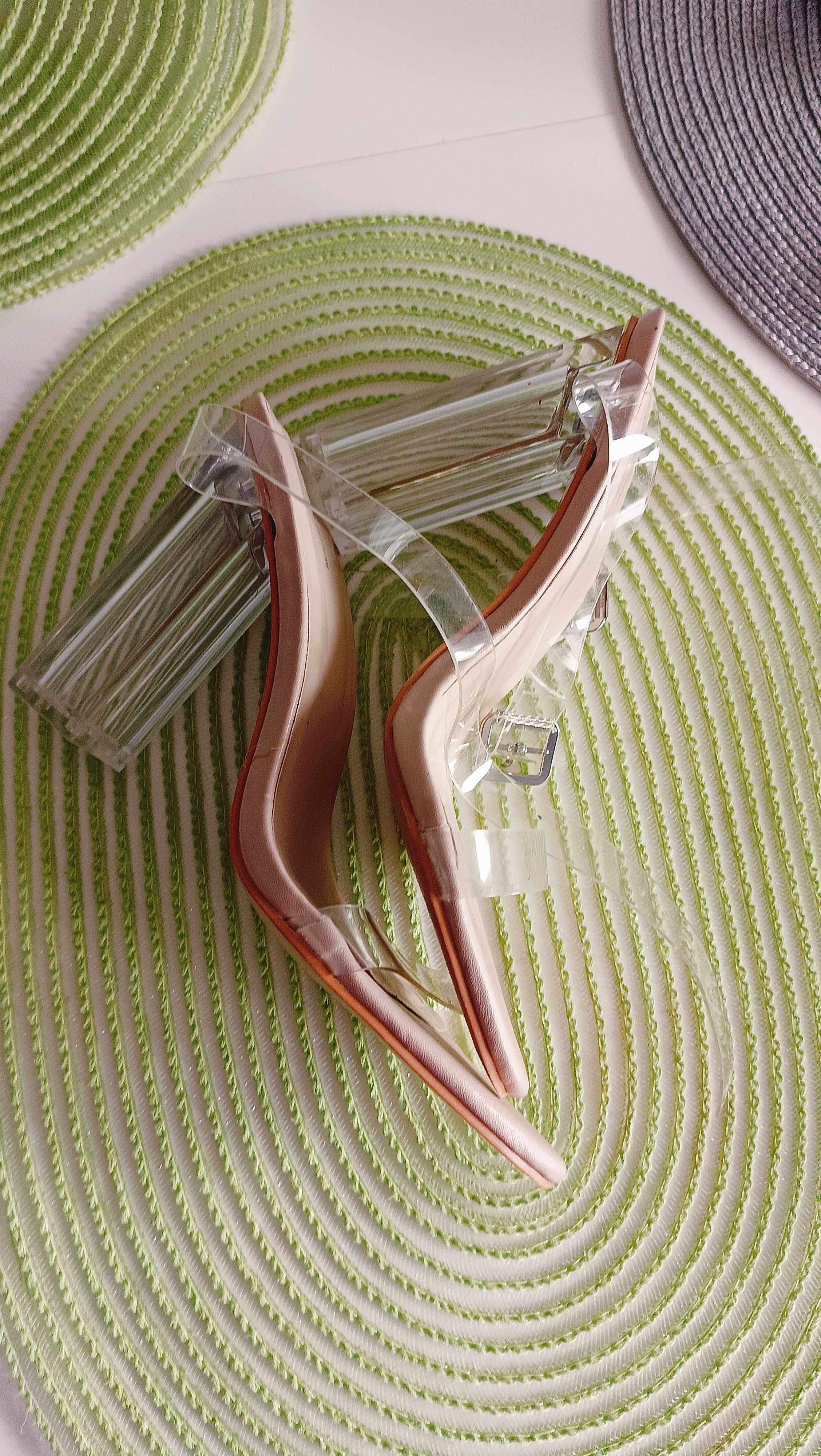 Buty, sandały, obcas NOWE