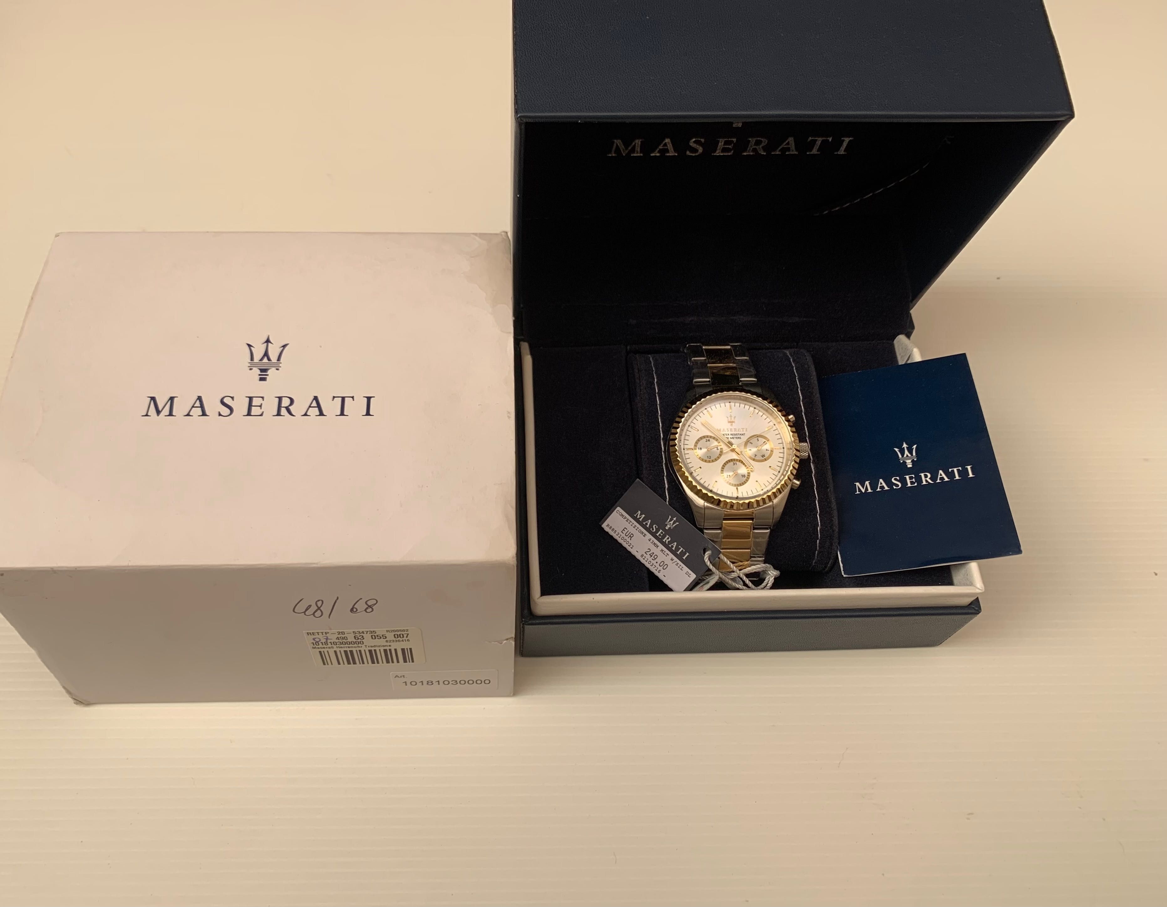 Relógio de homem da marca Maserati - NOVO !