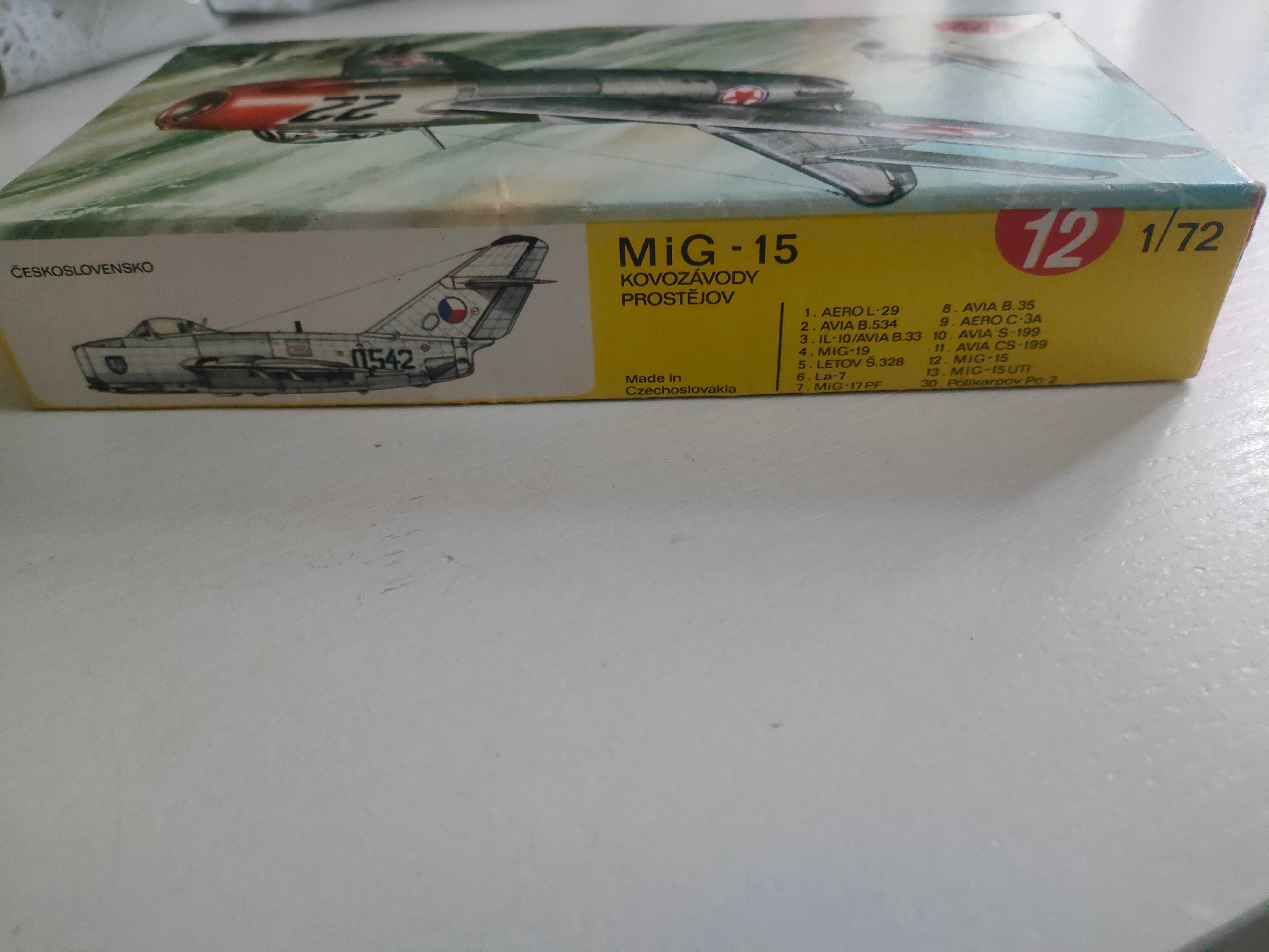 Samolot Mig-15 model samolotu