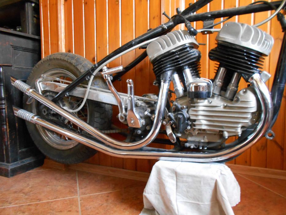 Вихлопні труби під двигун Харлей ВЛА-42. Harley-Davidson WLA-42