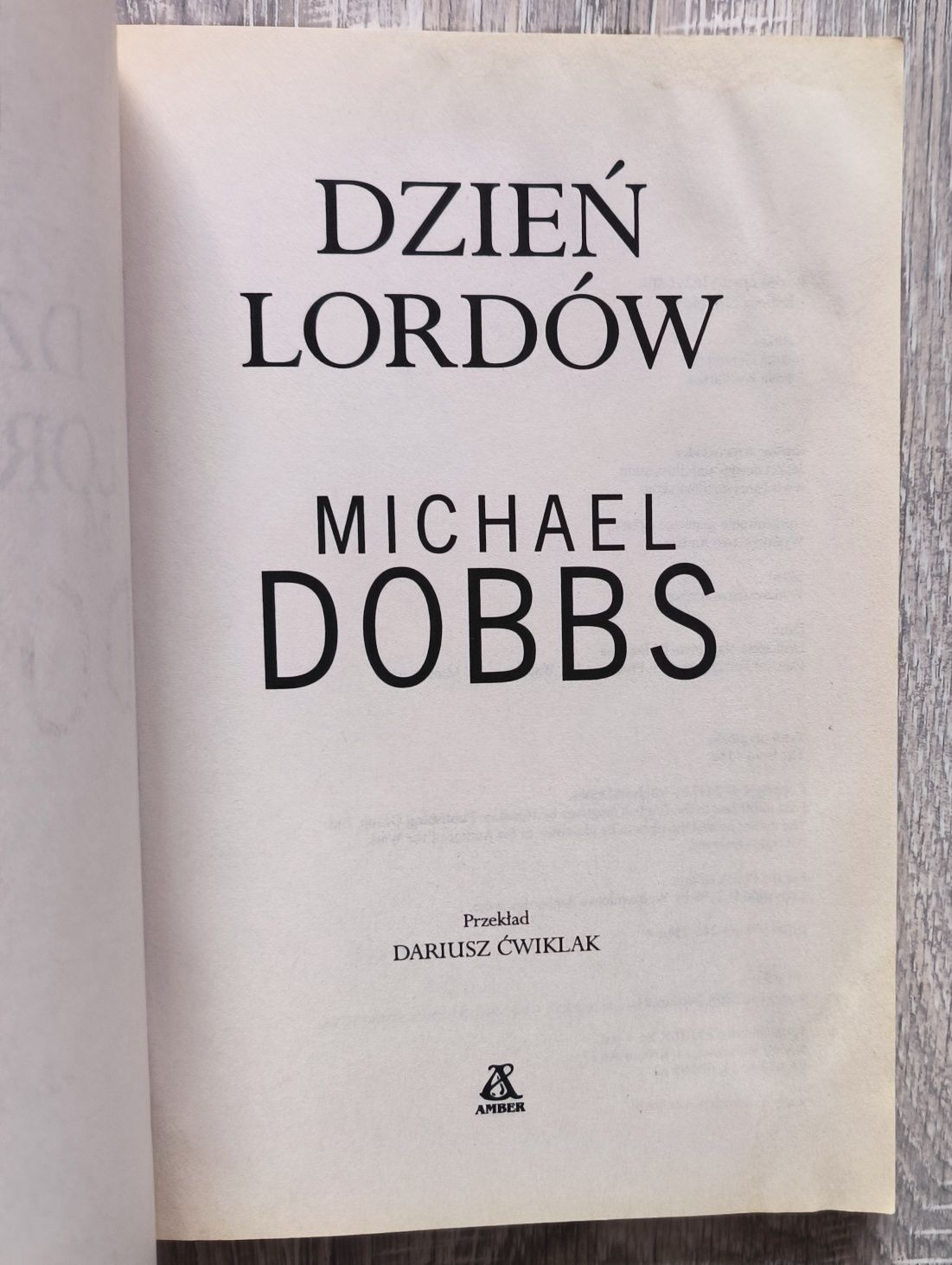 Dzień lordów Michael Dobbs