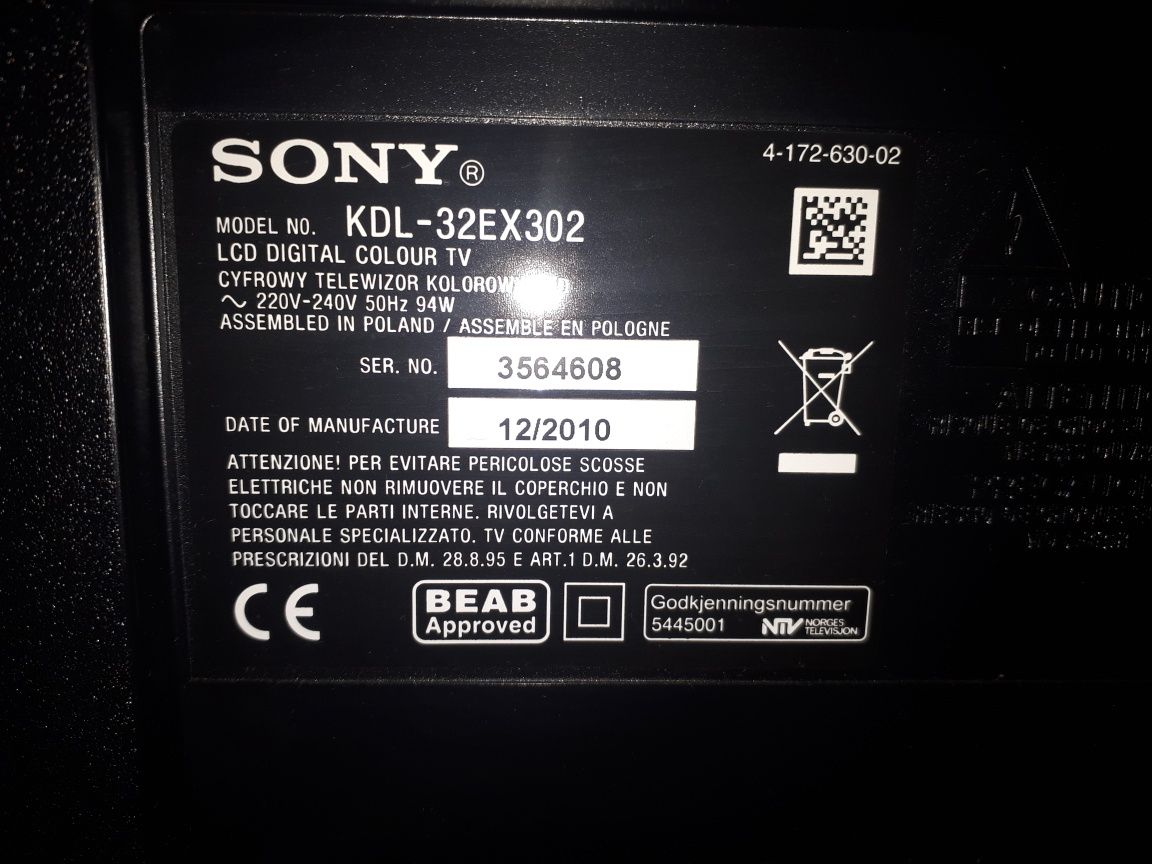 Telewizor Sony Bravia LCD 32 cale