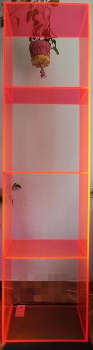 Regał stojak 197 cm półki organizer plexi akrylowy neonowy