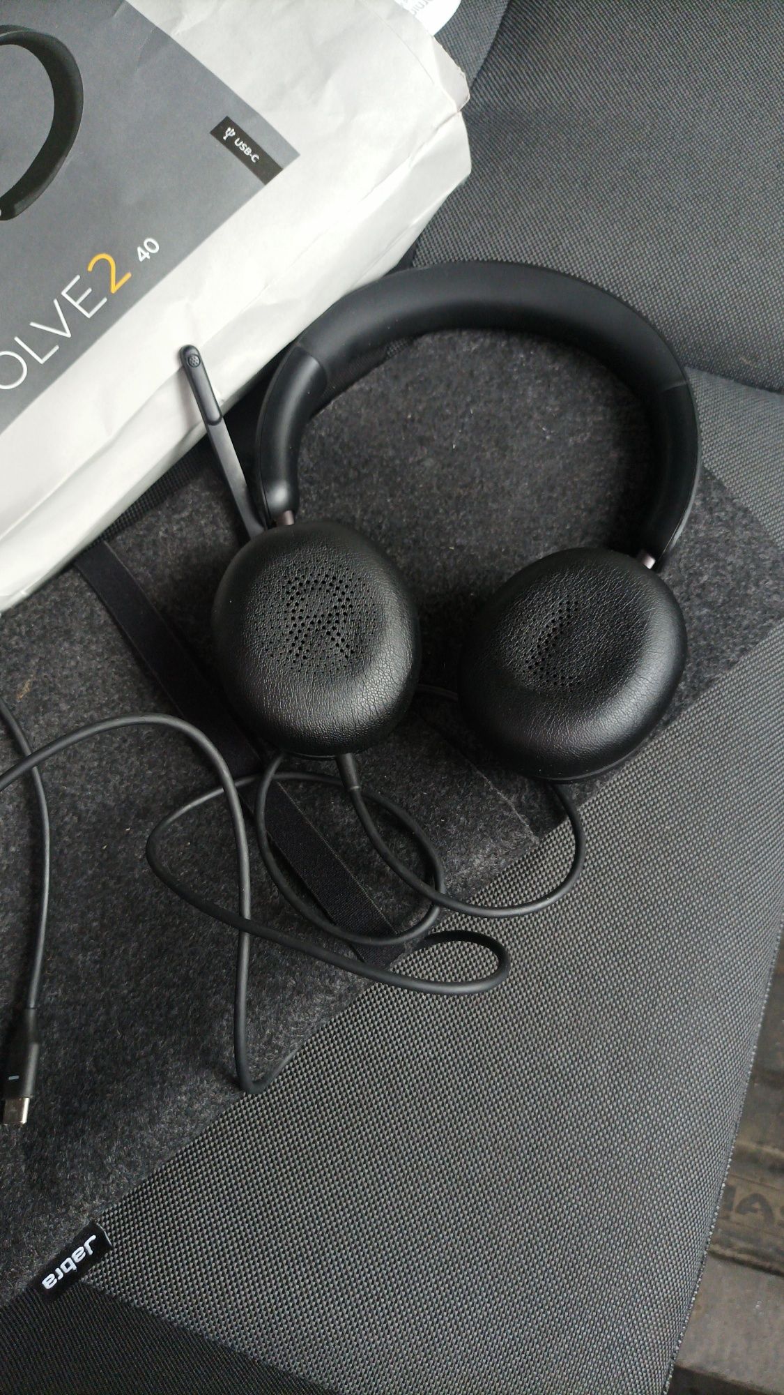 Стереогарнітура Jabra Evolve2 40 Type-C - чорна