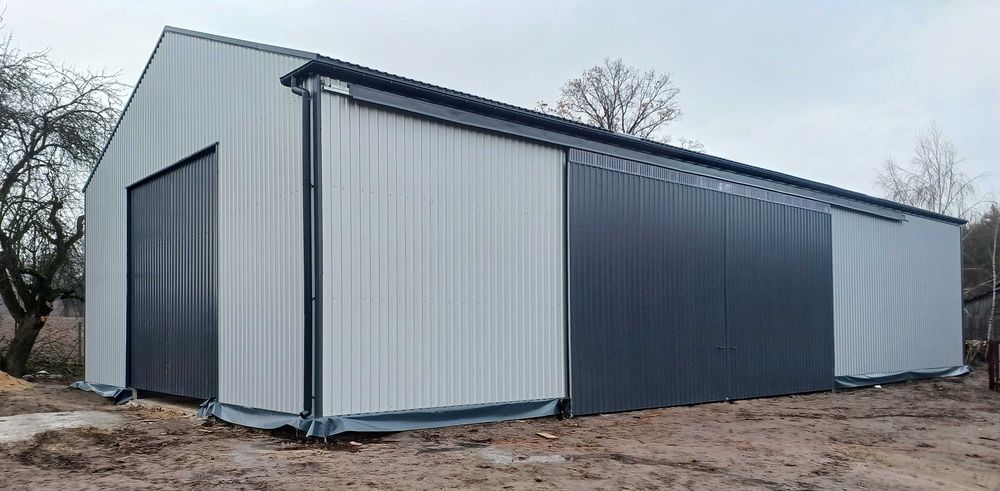 Hala stalowa / magazyn zbożowy 12x25x5