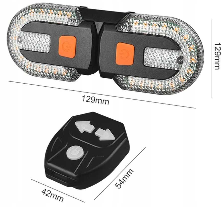 Kierunkowskazy Na Rower Lampka Rowerowa Tyl Sygnalizator USB PILOT