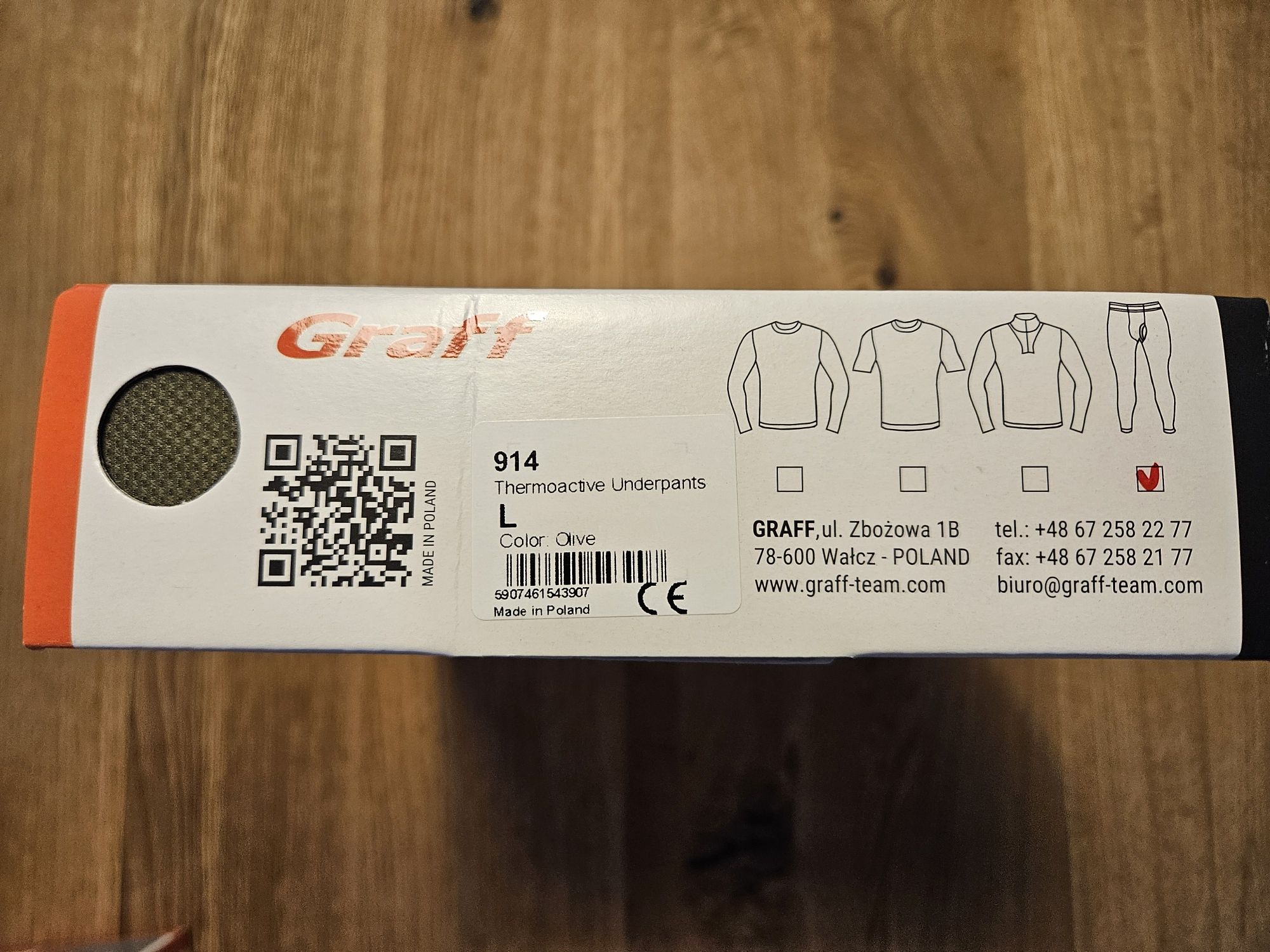 Kalesony termoaktywne Graff DUO SKIN 100 r.L szybkoschnące oddychające