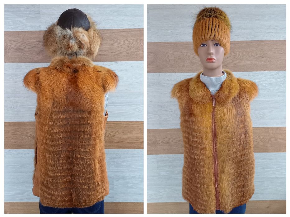 Жилеты и кардиган меховые женские разные