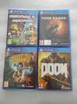 Lote PS4 Jogos Playstation 4 Overcooked Tomb Raider Doom Destroy All