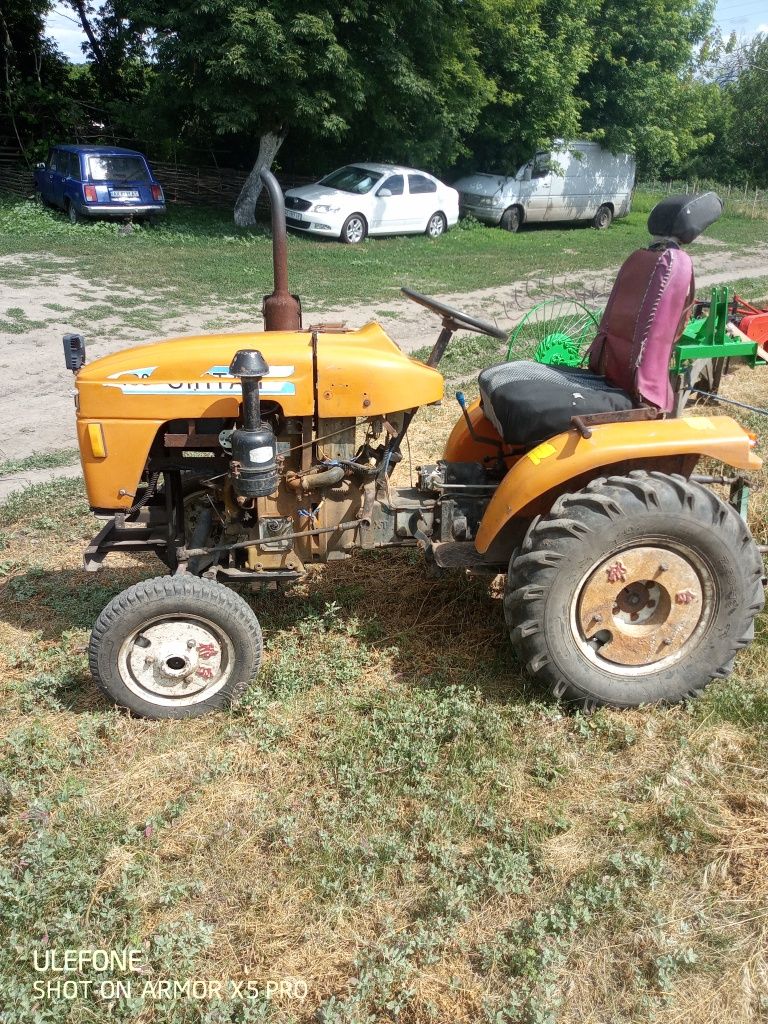 Продам міні трактор сінтай 180 Граблі сонечко 3кол.Коса роторна Причеп