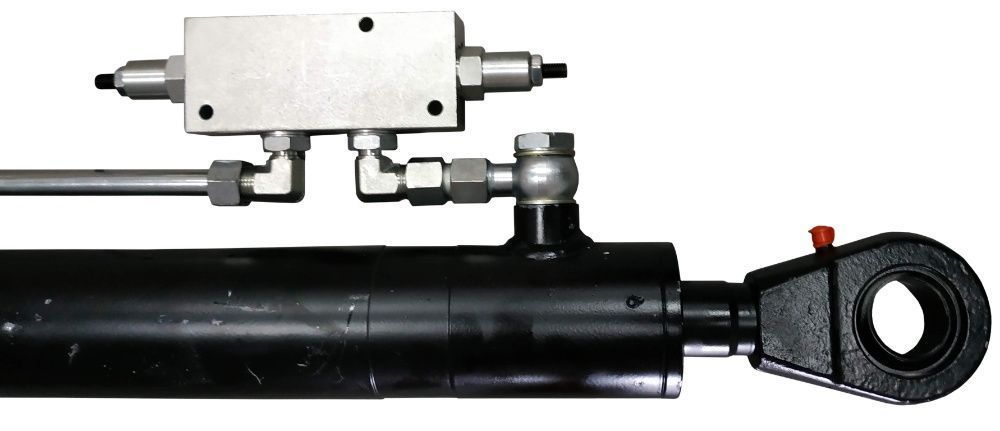 Siłownik Hydrauliczny 63x36 skok 400 z zaworem regulowanym 3/8 [7666]