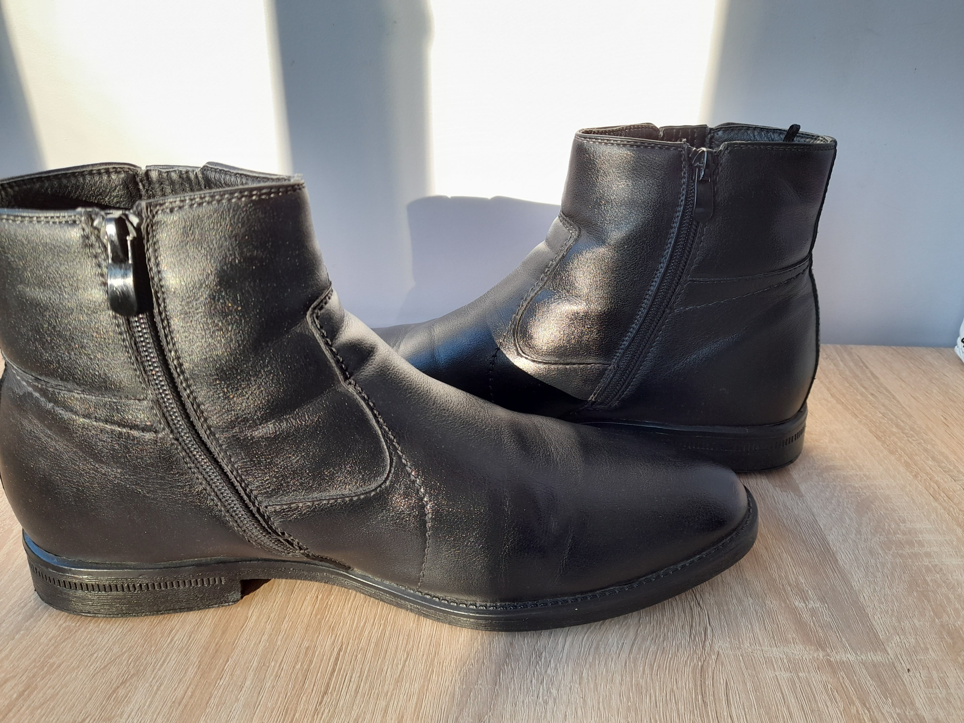 Мужские кожаные ботинки р42 осень/зима