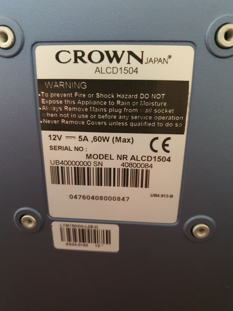 Televisão Crown com comando