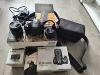 Zestaw Canon EOS 2000D + 2 obiektyw + lampa – idealny na start!