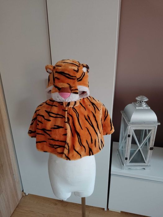 NOWY strój pelerynka TYGRYSA TYGRYSKA TYGRYS  przebranie 86/98 (413)
