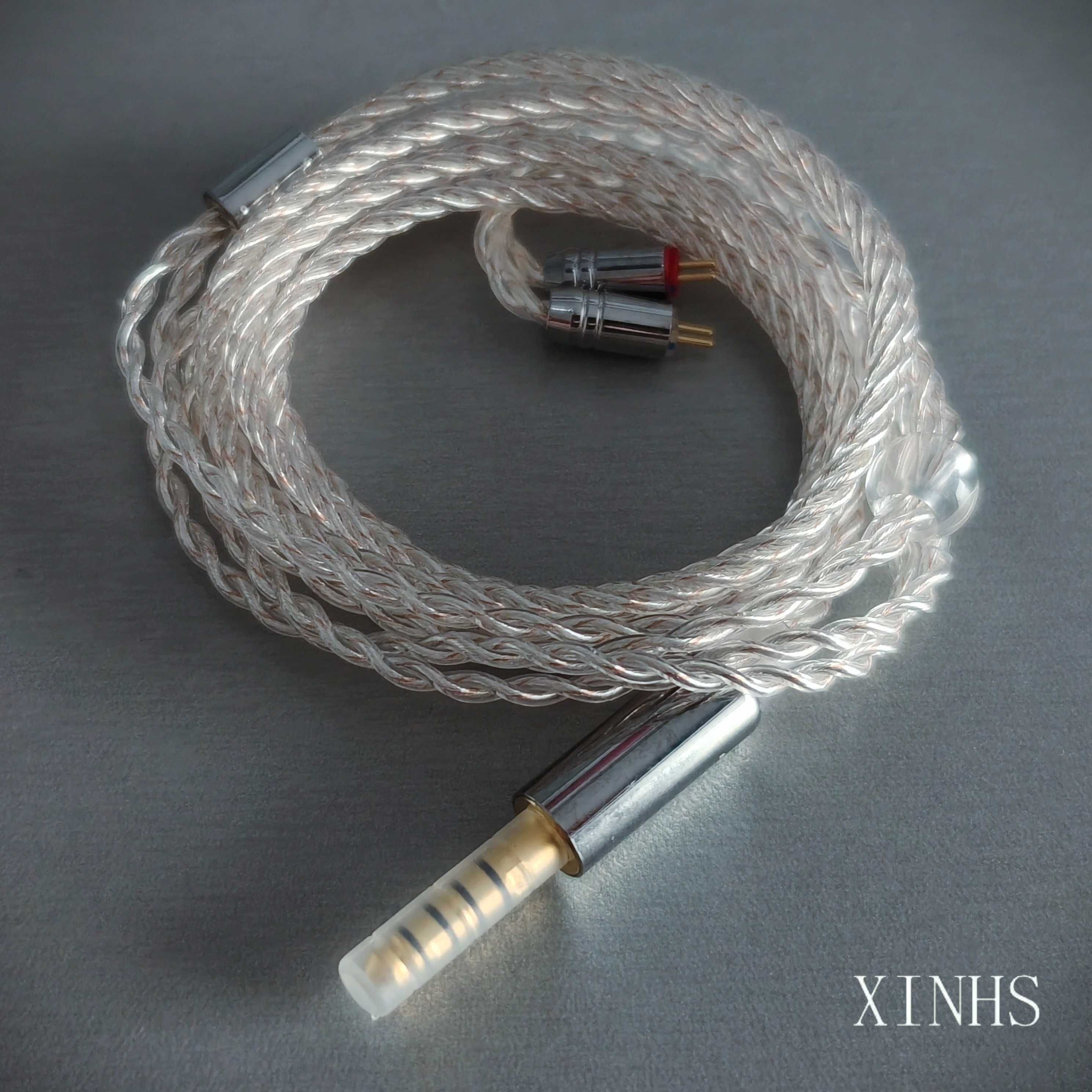 XINHS Kabel Posrebrzany 5N 2Pin 0.78 4.4mm