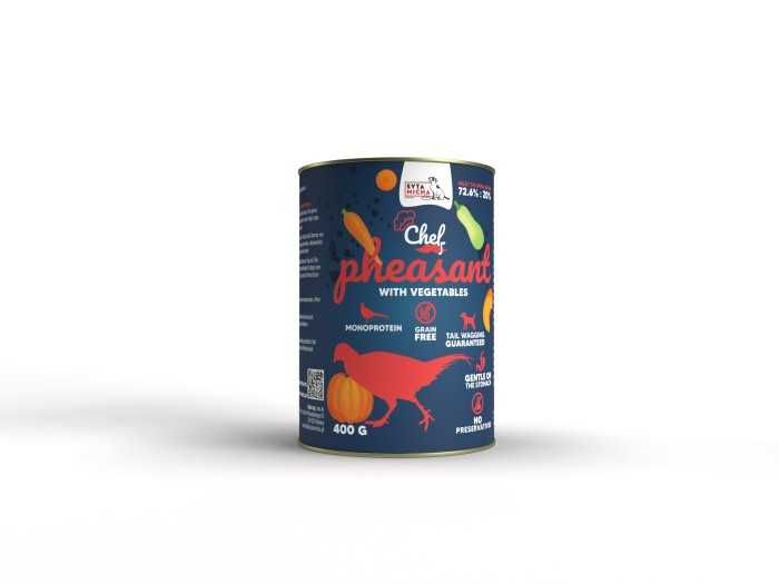 Syta Micha mokra karma dla psa bażant z warzywami 400g