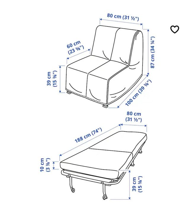 Sofá cama individual