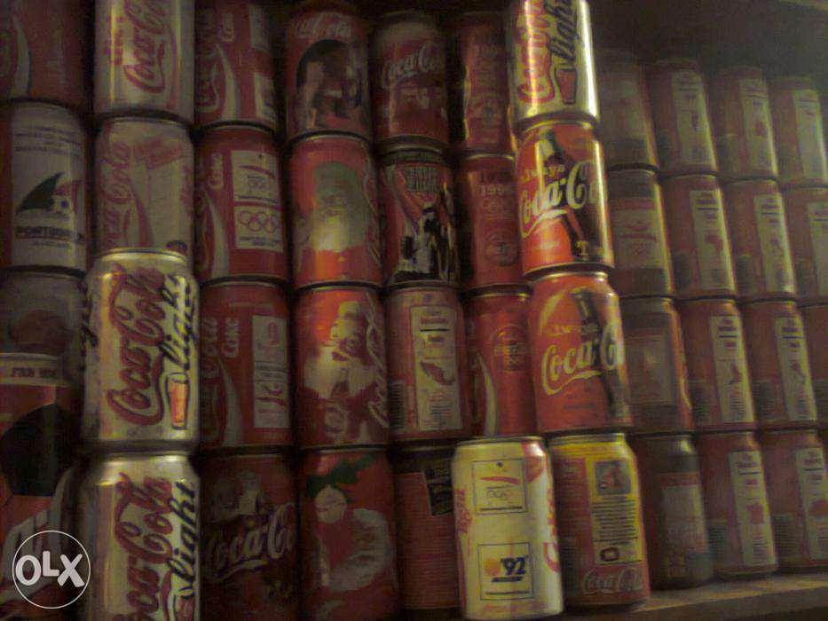 colecção 210 latas só coca-cola