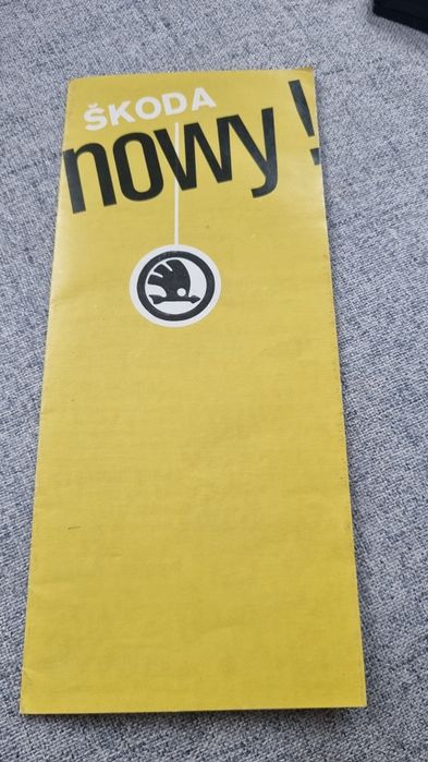 Stara ulotka prospekt skoda PRL broszura