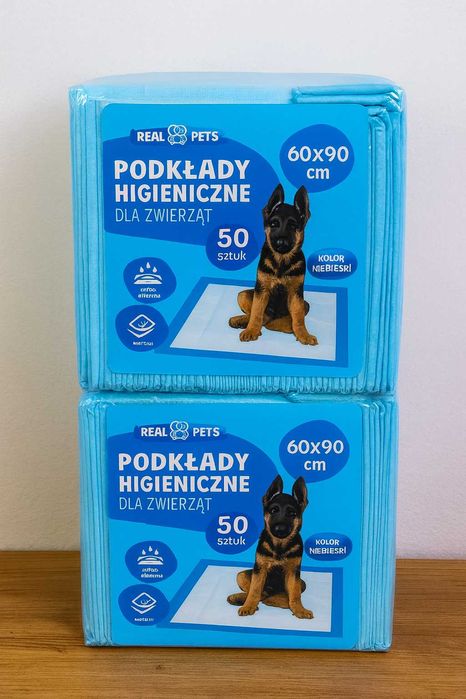 Maty higieniczne dla psa XL 60x90 cm 100 szt. chłonne + woreczki