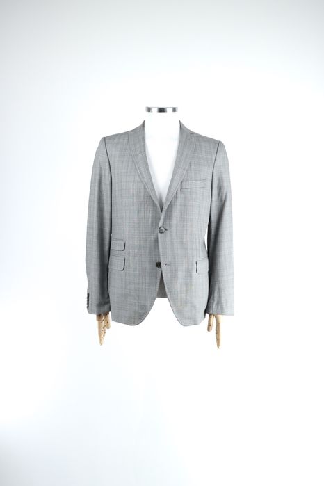 DRYKORN Чоловічий вовняний сірий піджак у клітинку. Оригінал. 50 (М)
