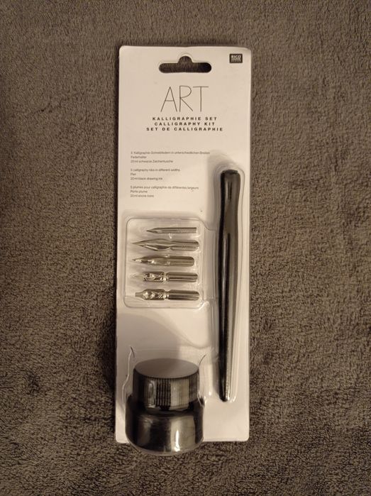 Zestaw do kaligrafii pióro stalówki atrament