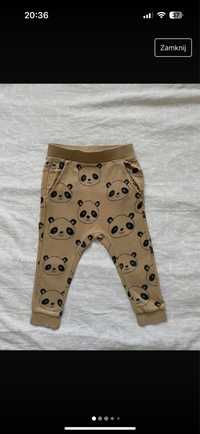 Spodnie dresy legginsy h&m 92