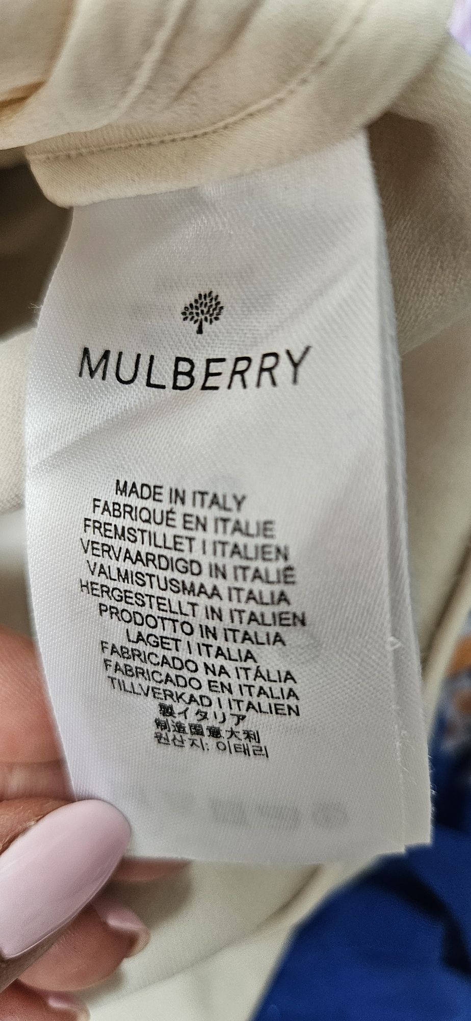 Mulberry. Luksusowa sukienka 100% Jedwab . Sukienka jedwabna 12/38-40
