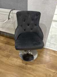 Fotel krzeslo obrotowe pikowane szare