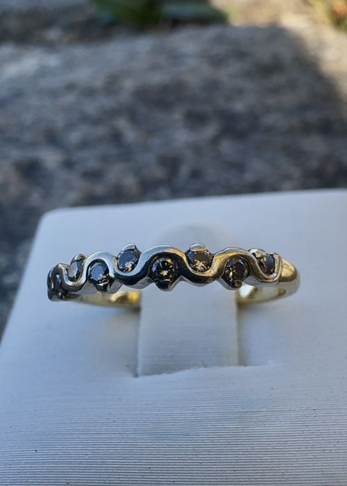 Золотое кольцо с бриллиантами 585 пробы