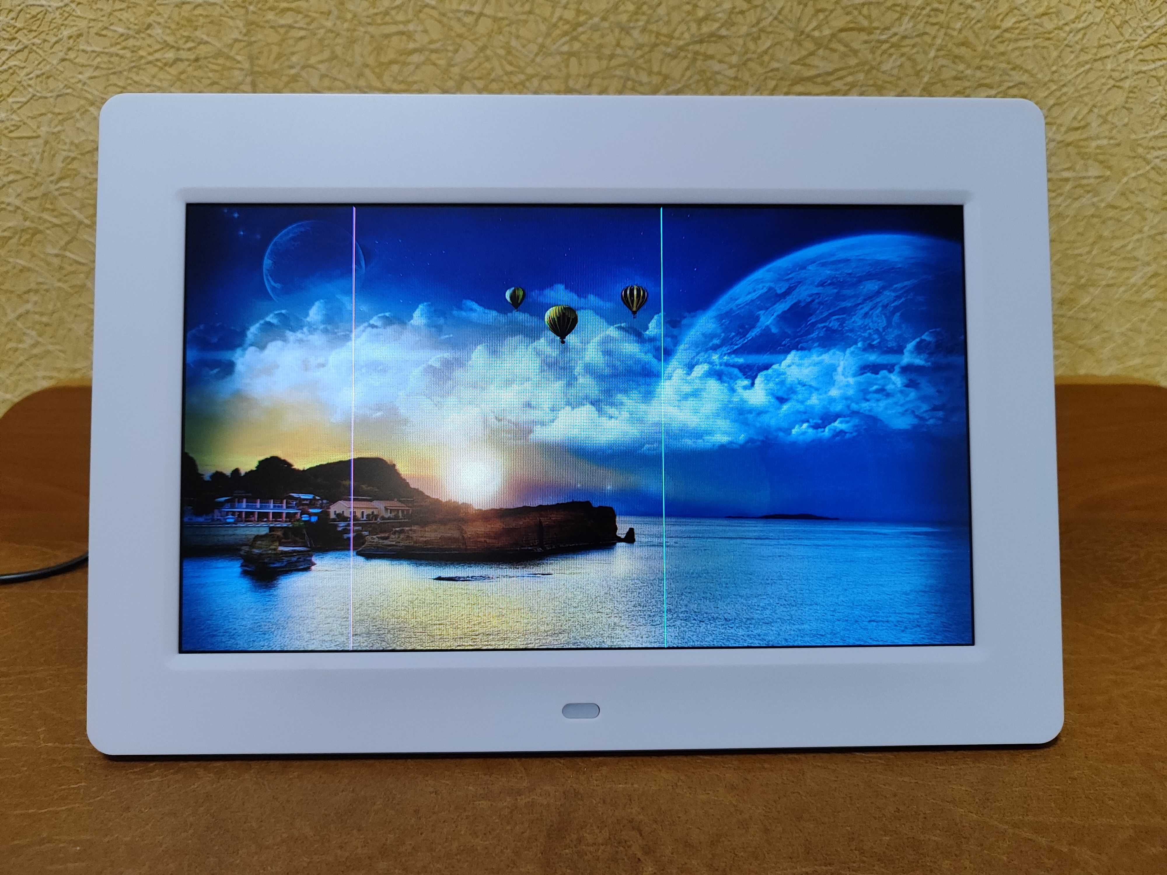 Цифрова фоторамка Ergo NT-3003 White 10.1" (на дисплеї 2 полоски)