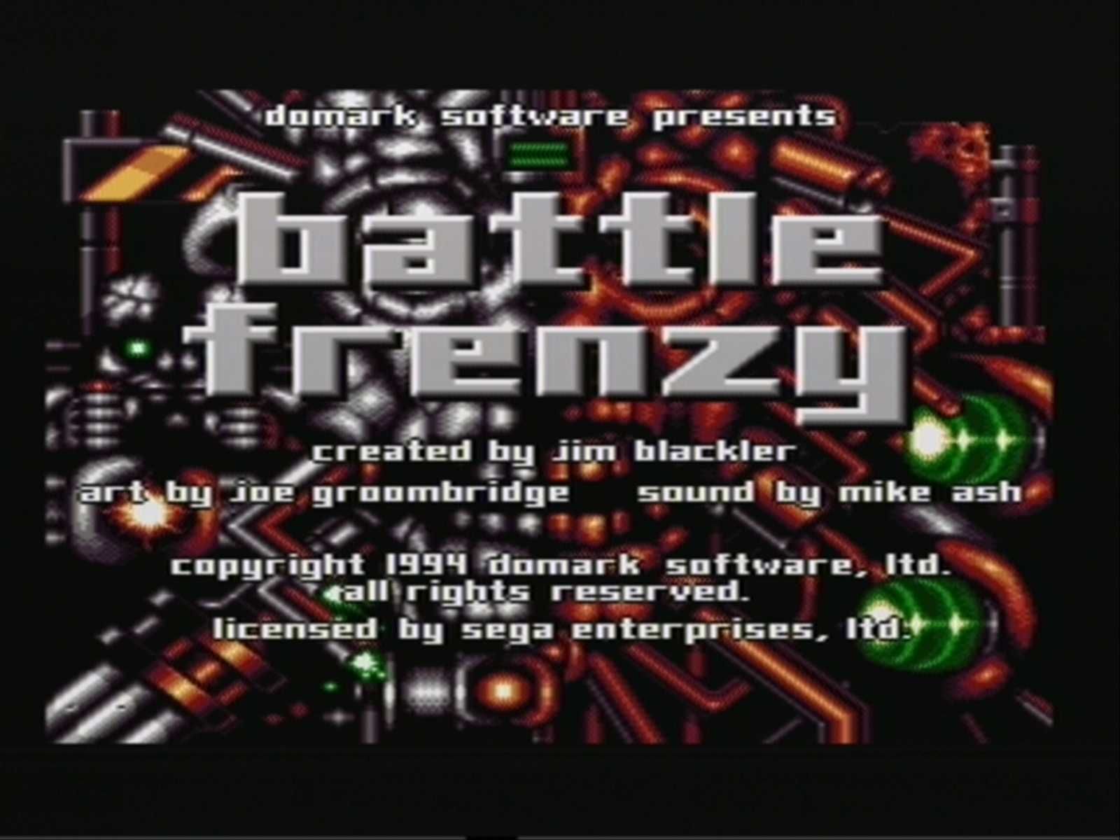 Игрушка - Картридж плата 16 bit Sega MD-2 - Battle Frenzy