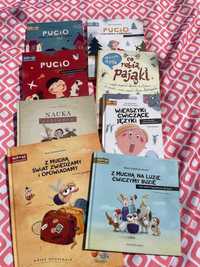 Zestaw 8 książek z serii Pucio plus seria logopedyczna z Muchą FeFe