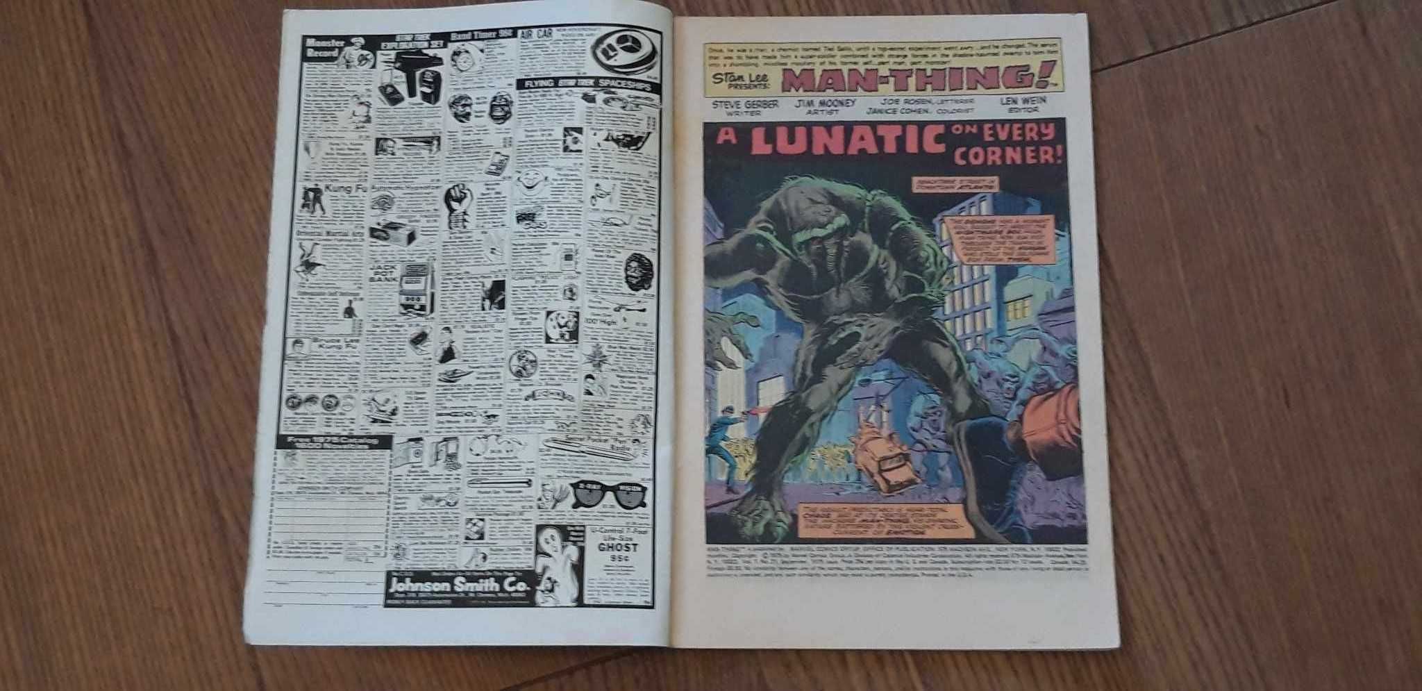 The Man-Thing no 21, September 1975 Marvel