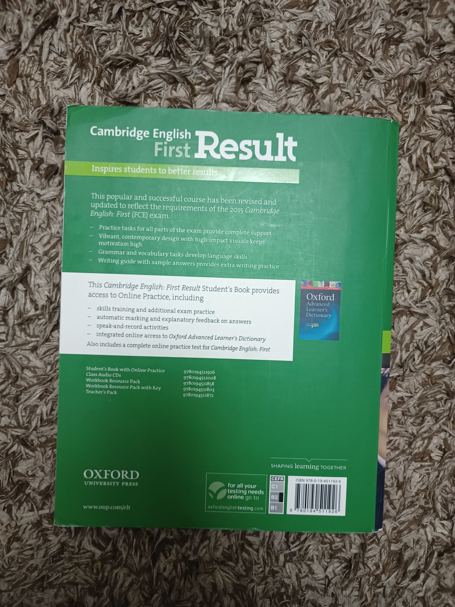 Cambridge English First Results student's book