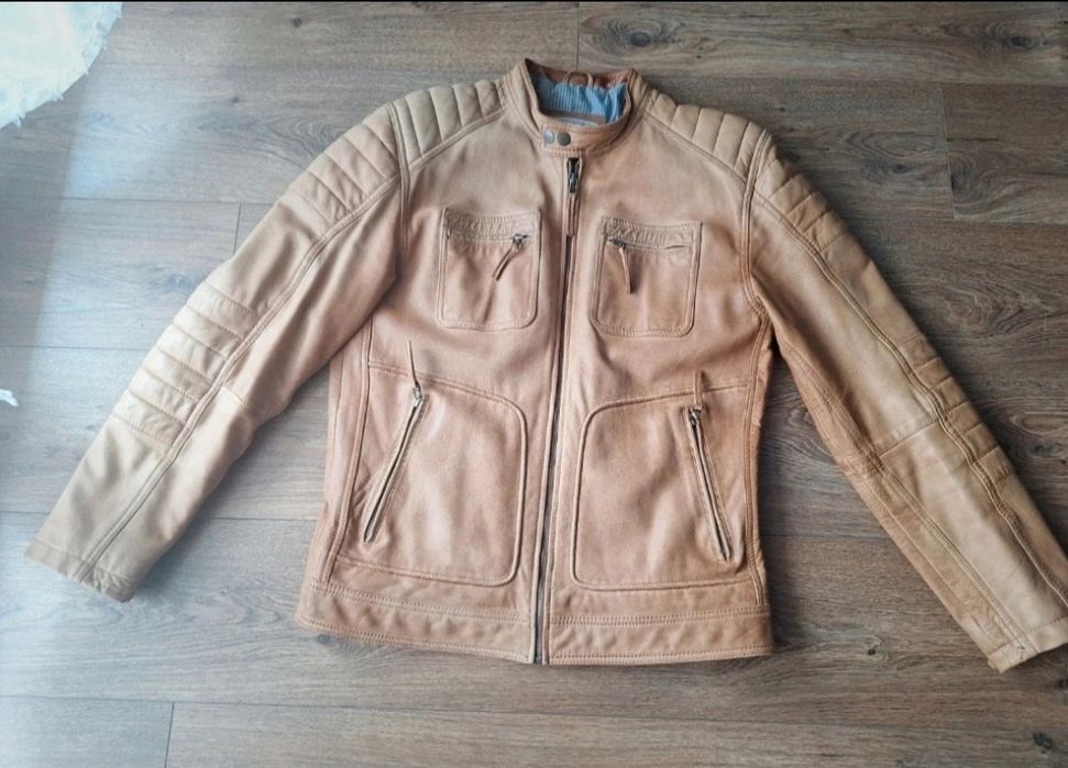 Męska skórzana kurtka r.L