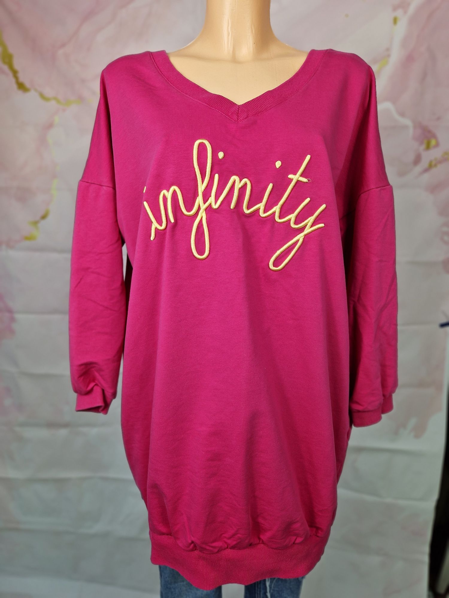 Bluza różowa tunika the fancy XXL 44 infinity