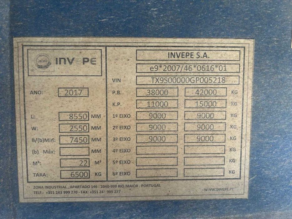 Naczepa stalowa HARDOX 24m3