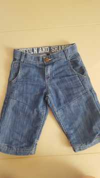 Spodenki krótkie jeans r. 134 Lincoln and Sparks