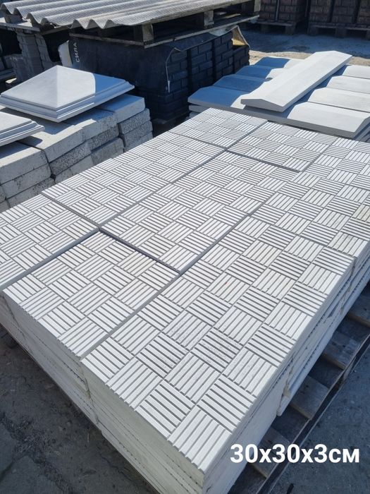Плитка тротуарна, фасадна. Бардюри, поребрики, сходини, антипарковка