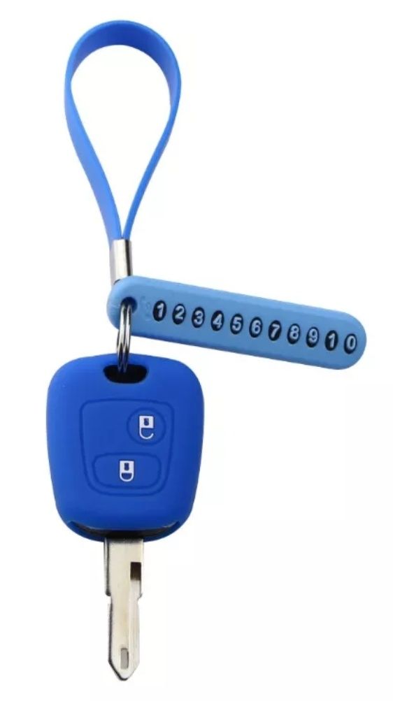 Capa de silicone, porta chaves & identificador chave de Peugeot 307