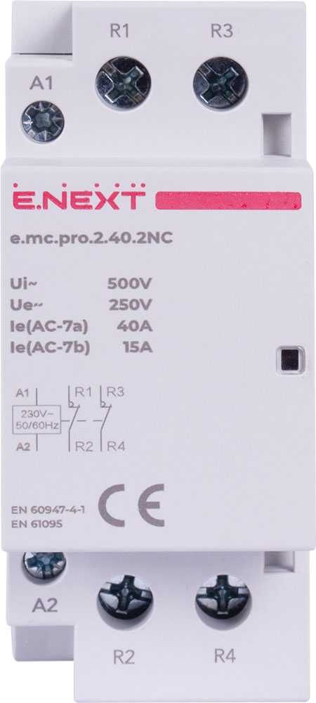Stycznik modułowy PRO 2p 40A 2NC 230V