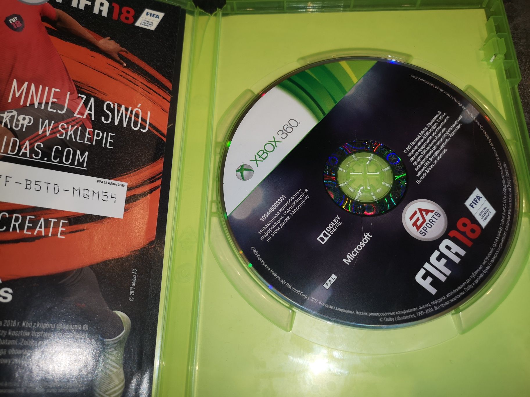 FIFA 18 XBOX 360 gra PL (stan BDB) kioskzgrami Ursus