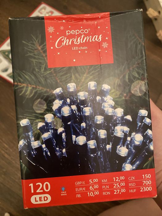 гірлянда різдвяний світлодіодний ланцюг бренду Pepco