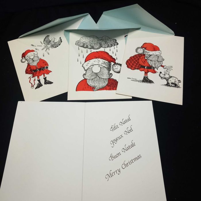 Três postais de Natal diferentes